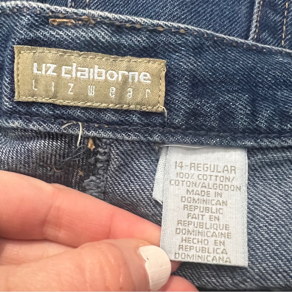 Vintage Liz Claiborne Lizwear Bedazzled Mom Jeans Size 14 - Picture 4 of 6